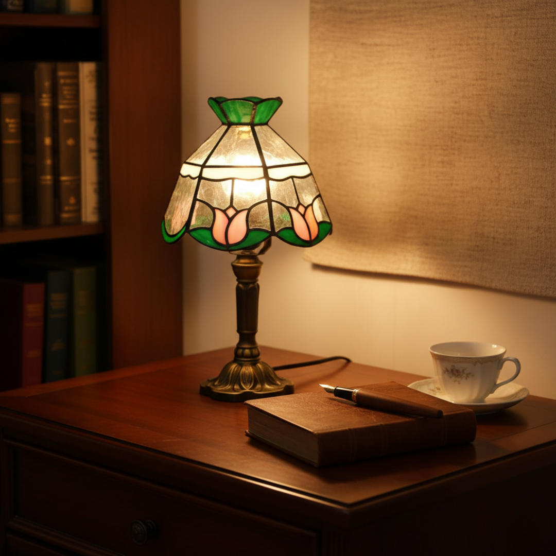 TULISSE | KÄSITÖÖNA VALMISTATUD VITRAAZH-LAMP